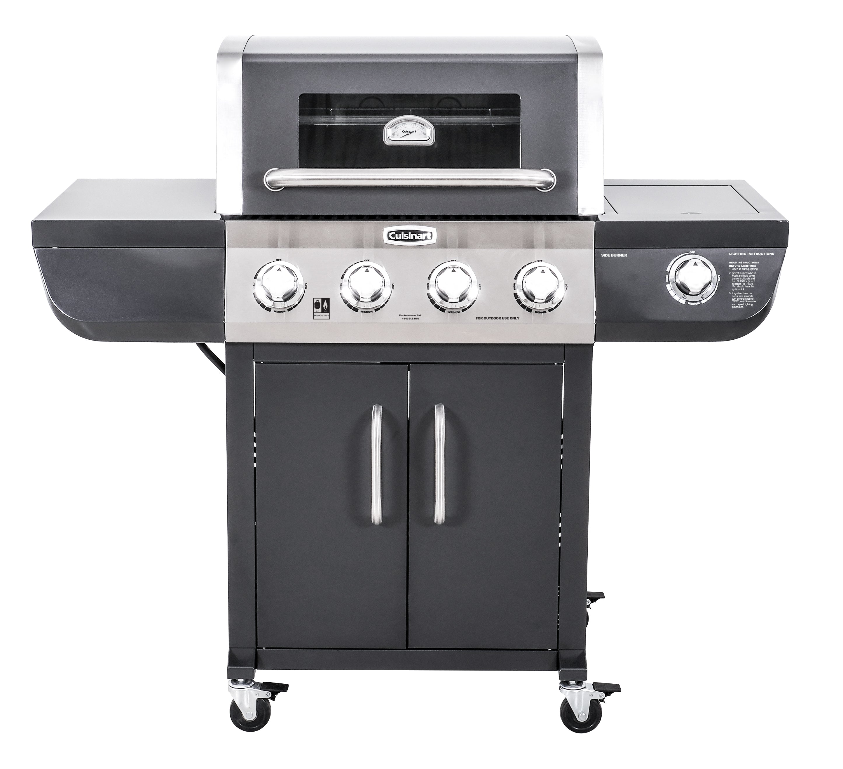 Cuisinart 4 Burner Dual Fuel Gas Grill Propane Natural Gas CANADA