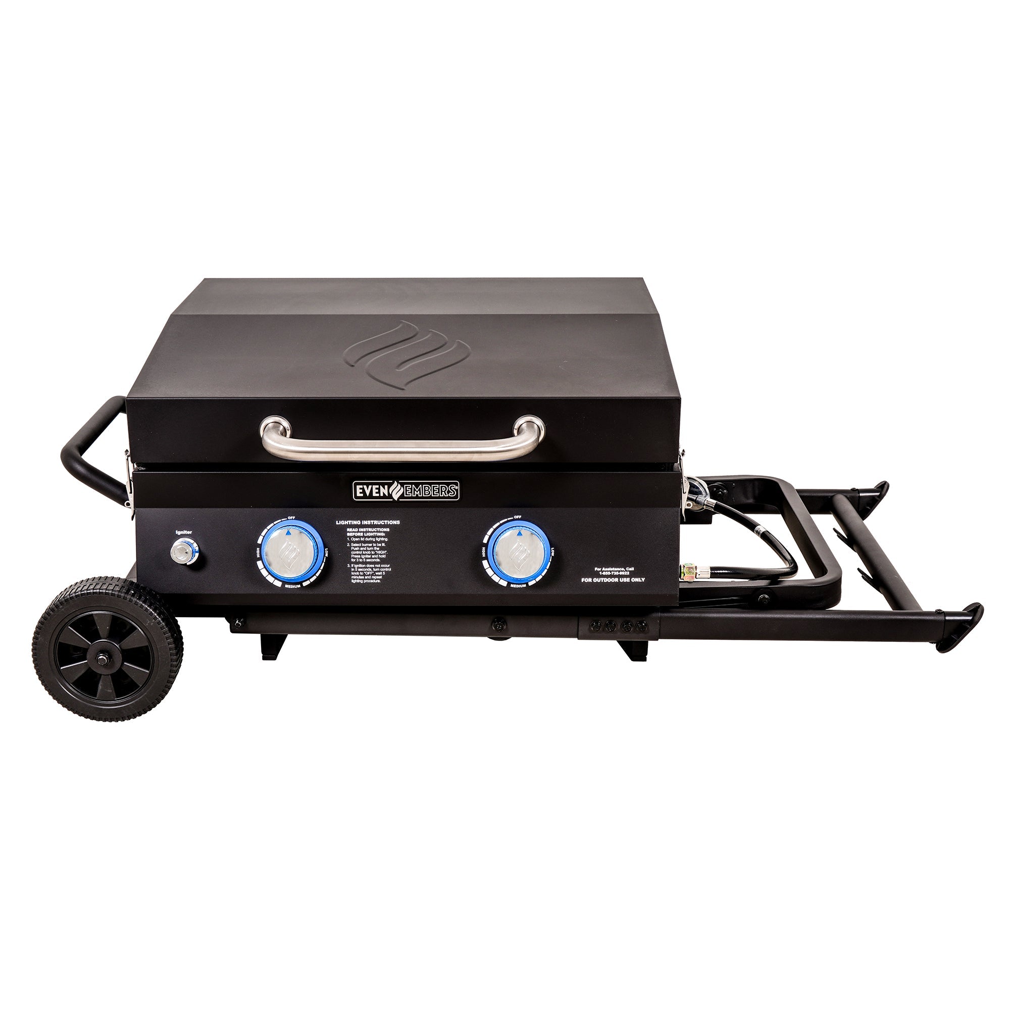 2 burner gas griddle best sale