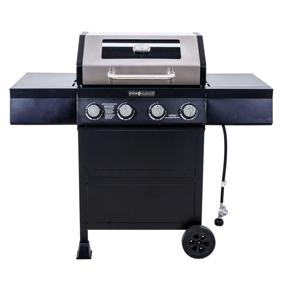 Even Embers® 4-Burner Gas Grill with Glass Window