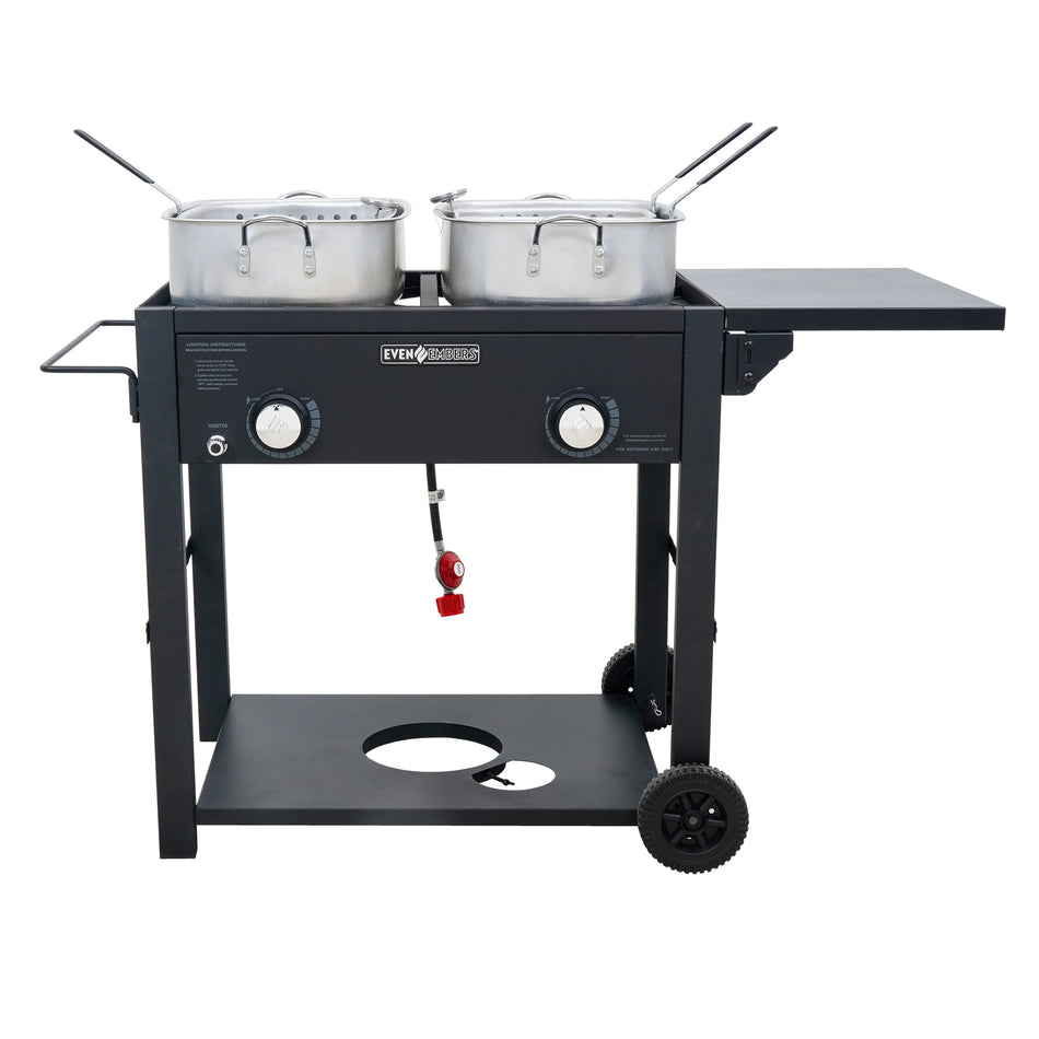 Even Embers 2-Burner Fryer Cart