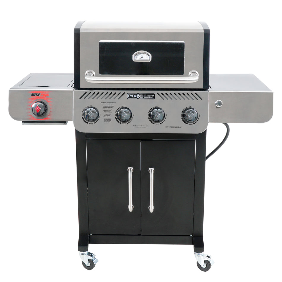 Even Embers 4 Burner Gas Grill With Sear Burner