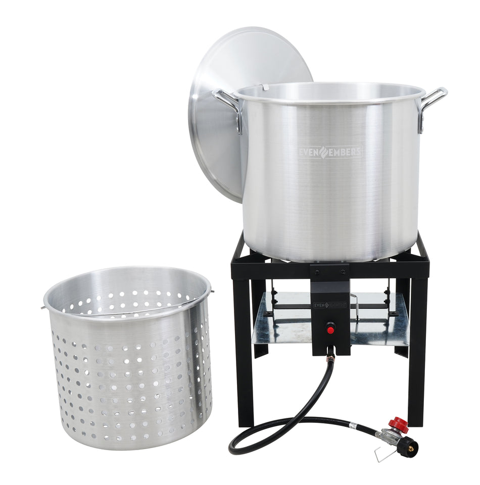 60 QT. Crawfish Boiler with Basket and Stand