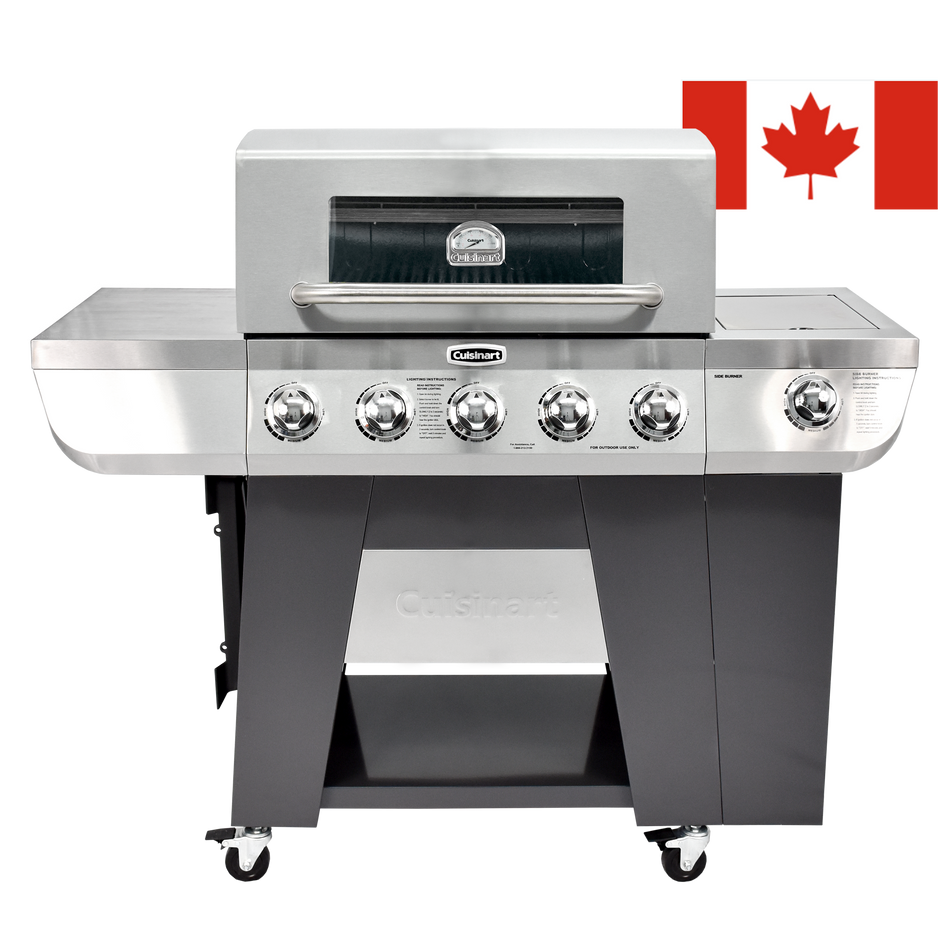 Cuisinart 3-In-1 Stainless Five-Burner Propane Gas Grill with Side Burner | CANADA - Inactive