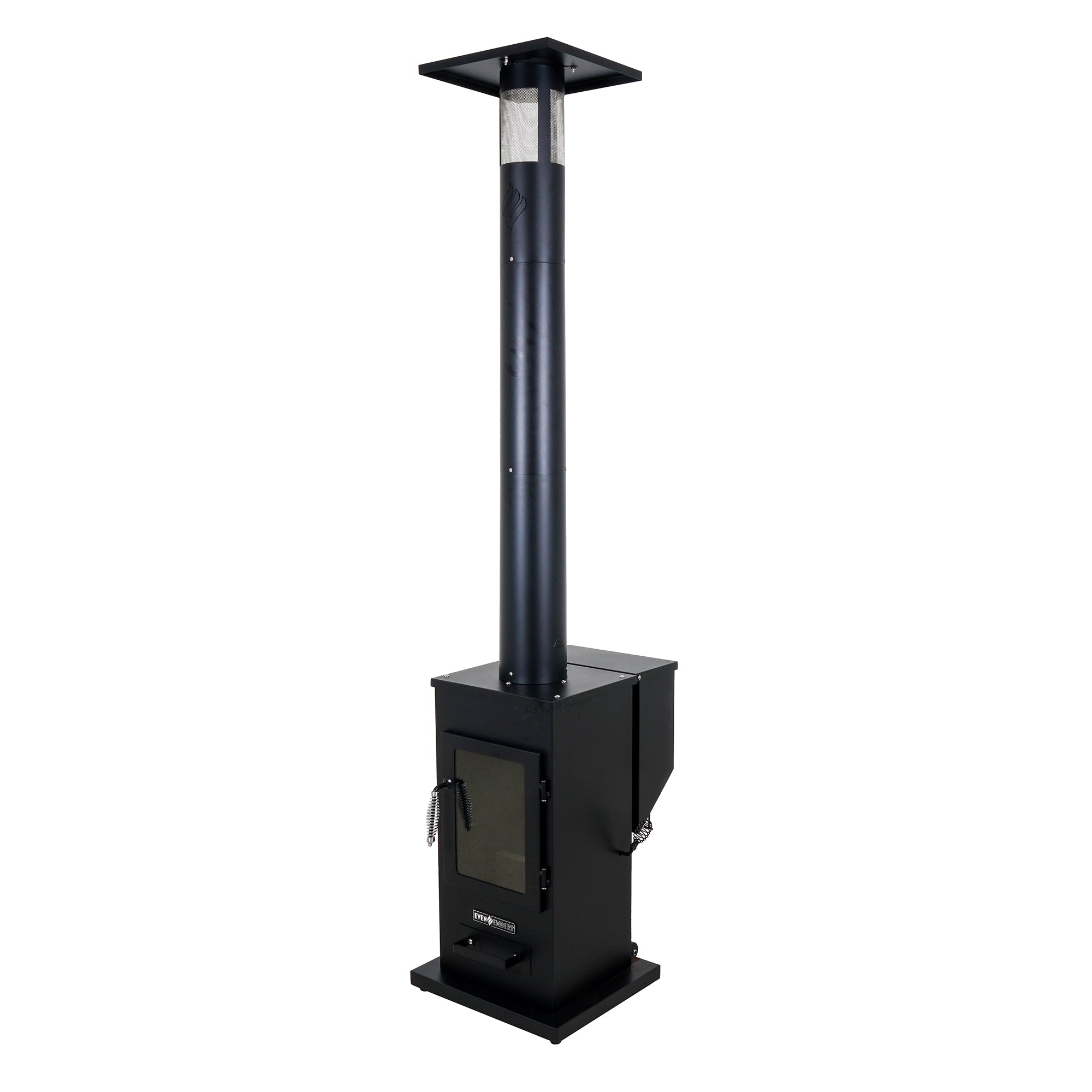 Even Embers 70,000 BTU Pellet Fueled Patio Heater with Glass