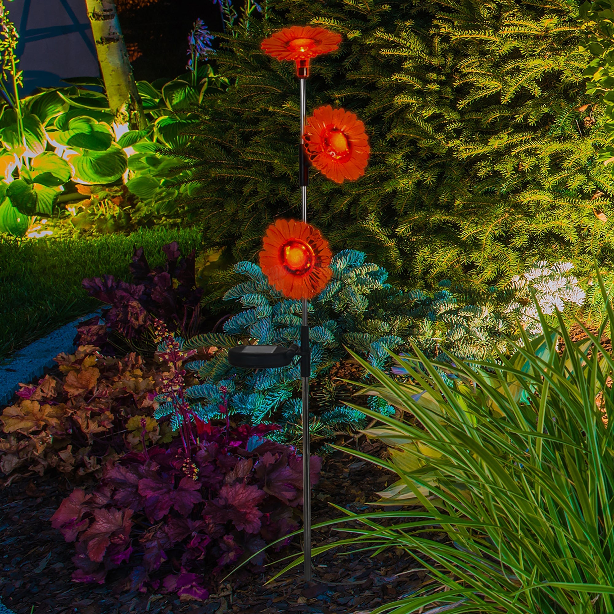 Lux-Landscape Solar Triple Daisies – Fair Game Group