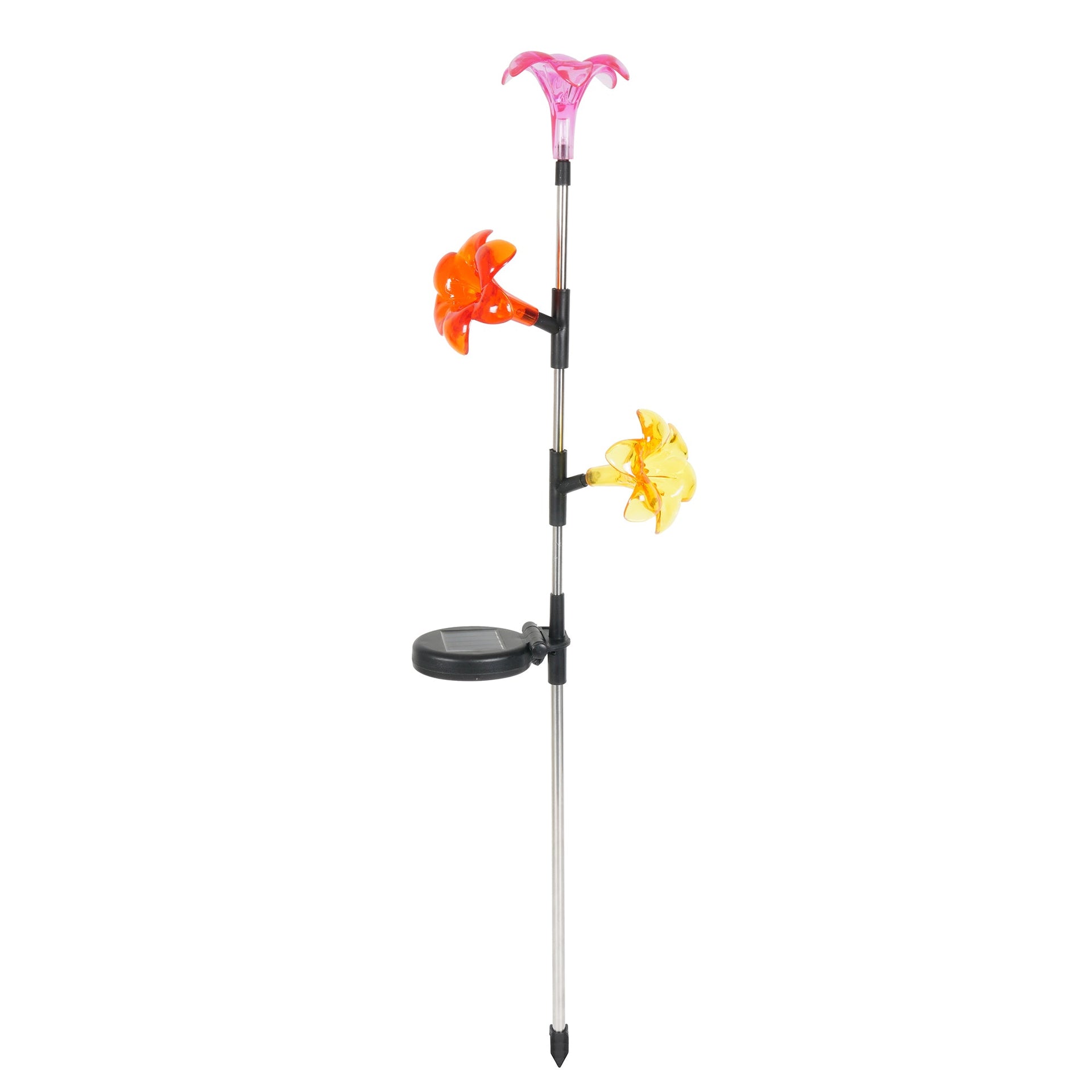 tiger lily solar lights Lux-Landscape Solar Triple Lily – Fair Game Group