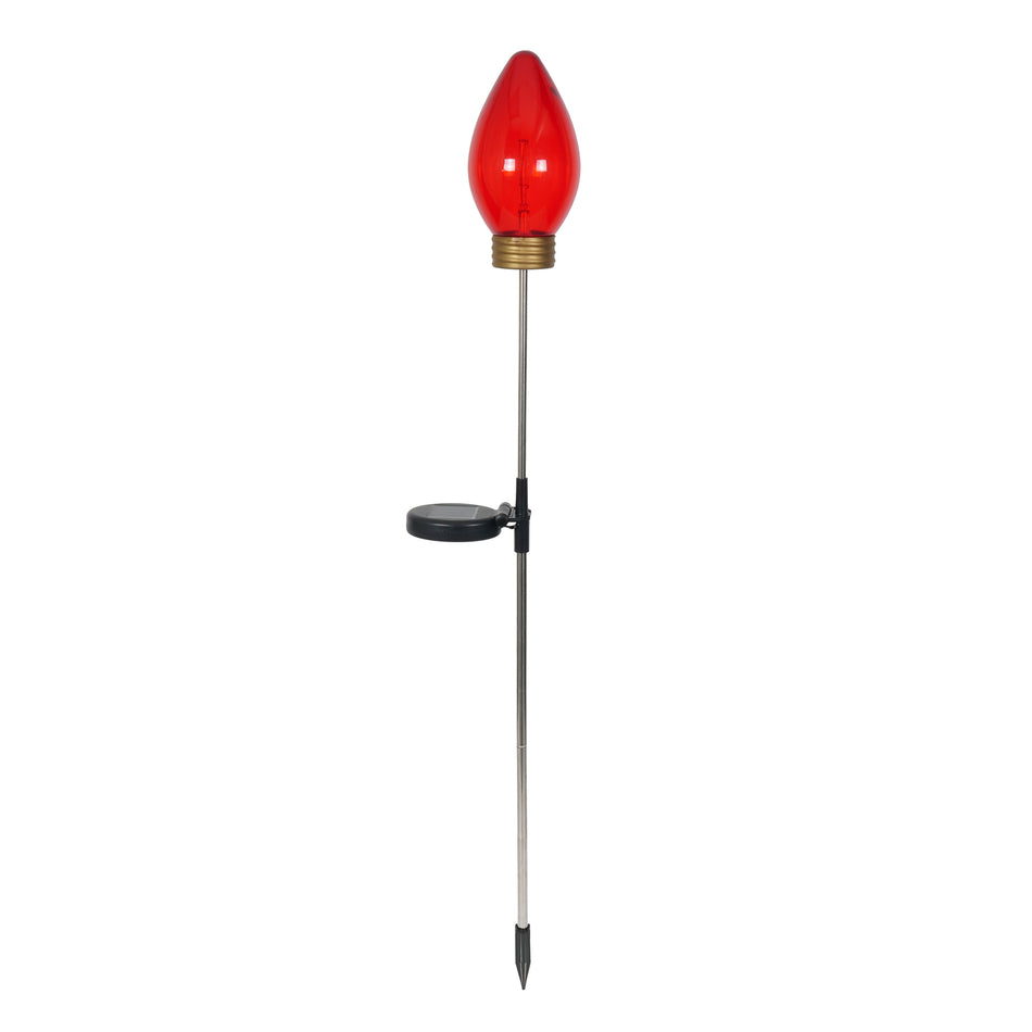 Lux-Landscape Solar Jumbo Christmas Light - Red