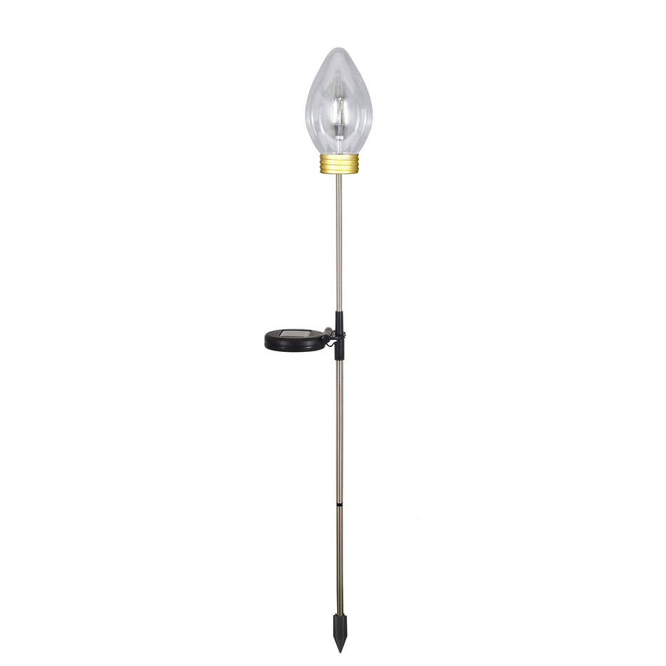 Lux-Landscape Solar Jumbo Christmas Light - White