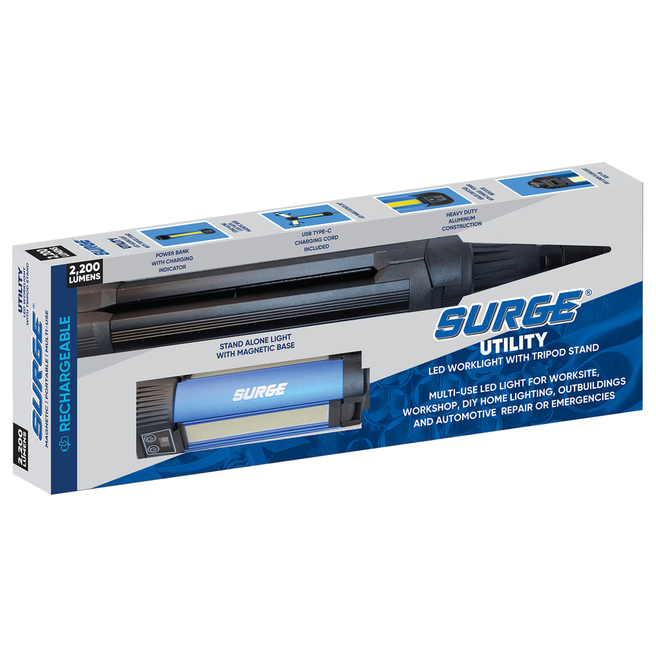 Surge® 2,200 Lumen Rechargeable Worklight with Stand
