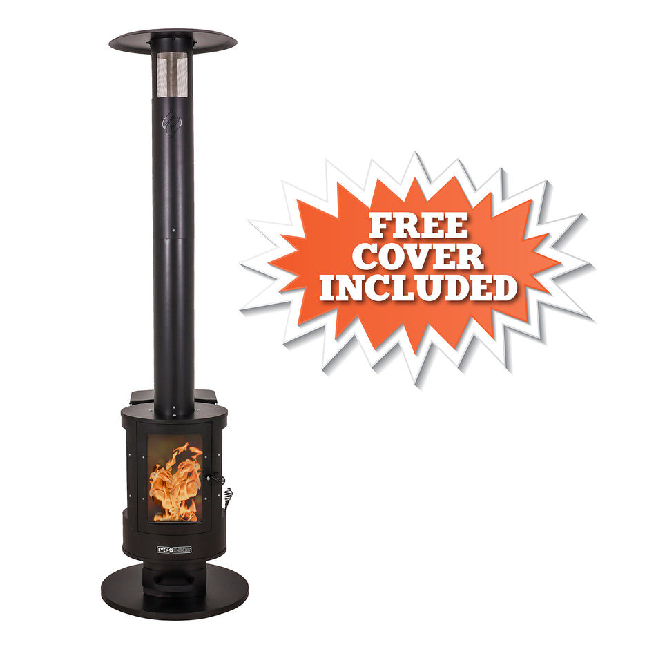 SAMS CLUB_Even Embers® Pellet Fueled Patio Heater with Cover