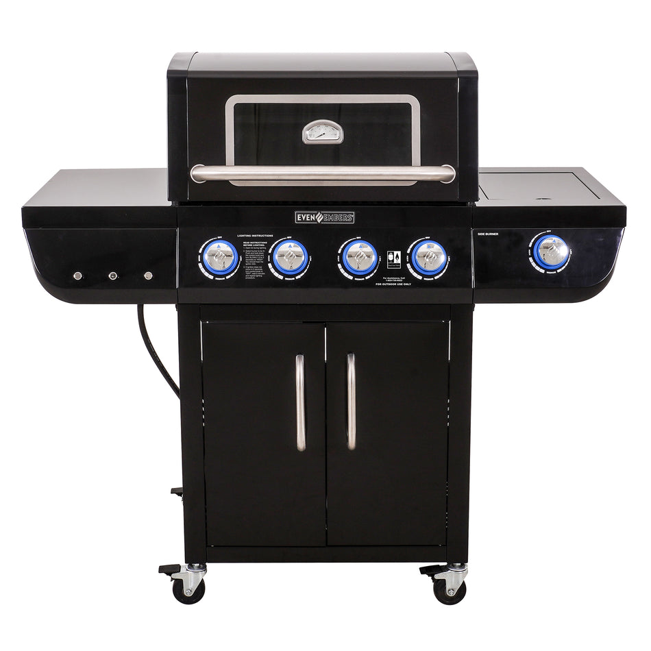 Even Embers® 4-Burner Gas Grill with Glass Window