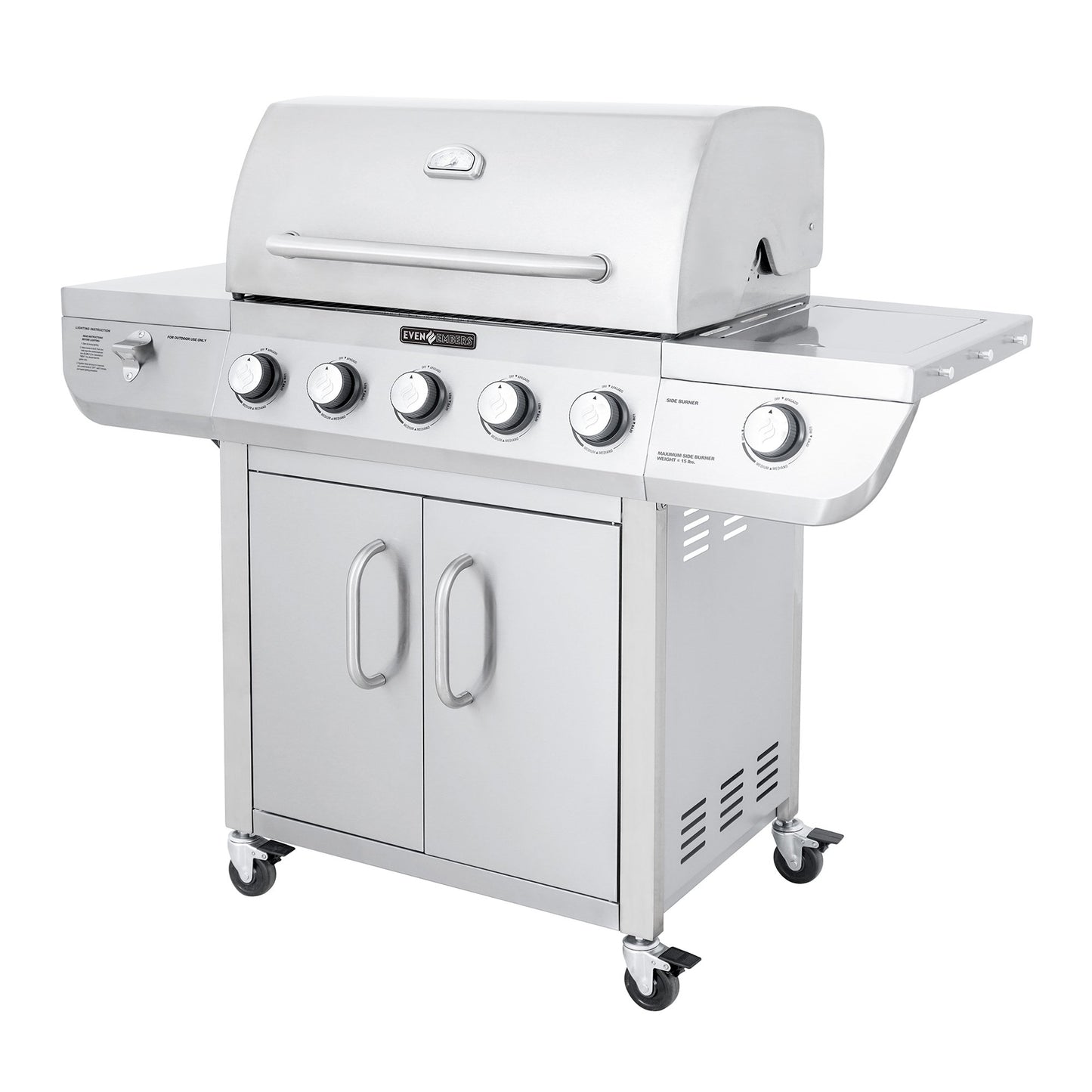 Even Embers Five Burner Stainless Steel Gas Grill – Fair Game Group
